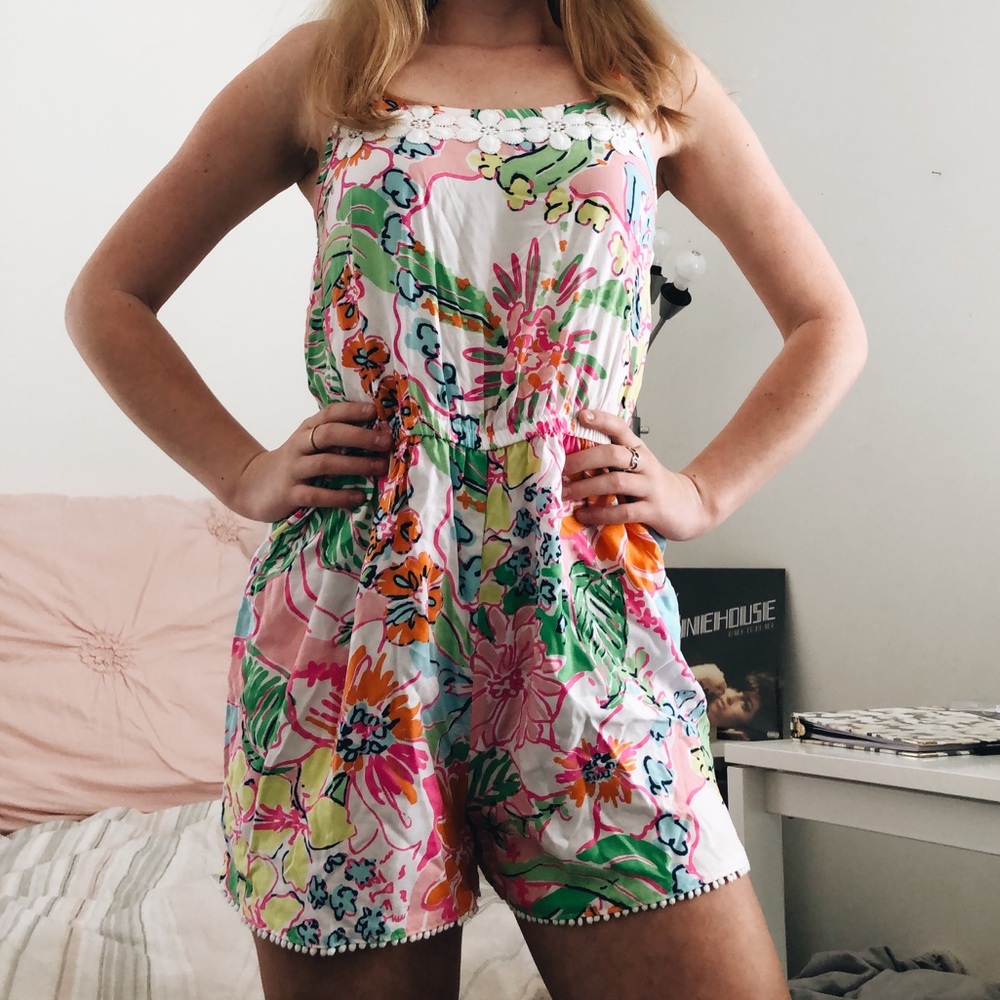 lilly pulitzer for target flower print romper